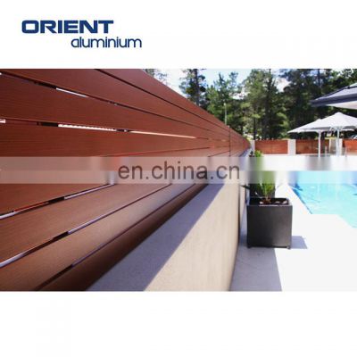 High quality nice looking aluminium wood fence