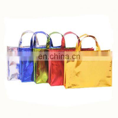 Promotional Laminated Metallic Non Woven Bag with Different Colors