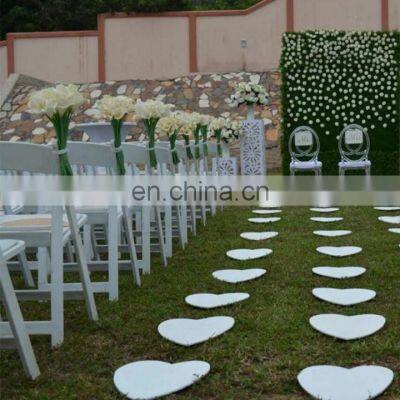 Fashion outdoor party white resin event folding wedding chairs