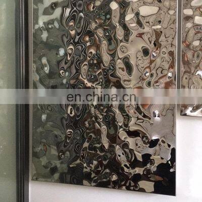 304 201 Gold Mirror Water Ripple For Decoration Ceiling Of Pool And Bar