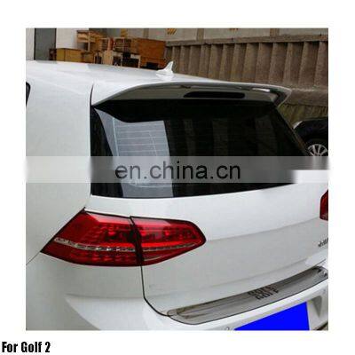 ABS Primer Painted Back Roof Spoiler For Golf 2 Rear Spoiler WIth Light photo-2