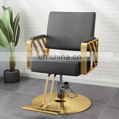 Modern Styling Salon Furniture Gold Black Bed Ceramic Bowl Set Backwash Massage Sink Shampoo Chair photo-3