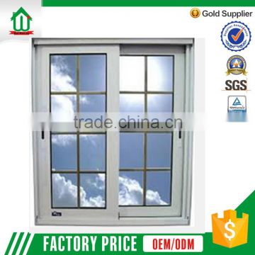 New fashional style aluminum profile sliding window with grill inside