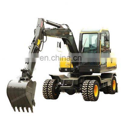 Hengwang Mini Digger Factory Supply Wheel Excavator Price For Sale