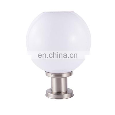 Modern Simple High Quality Pillar Lights Solar IP65 Waterproof Round Landscape lighting Garden Gate Light