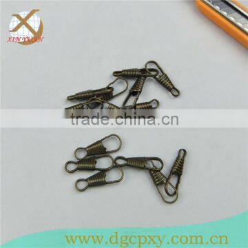 antique metal tinny snap hook for bags fittings