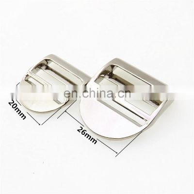 Customise Bag Accessories 20/26MM Metal Tri-glide Buckle Adjustable Slider Buckle For Backpacks