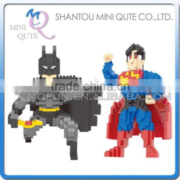 Mini Qute Kawaii WISE HAWK marvel avenger Batman vs. Superman plastic building blocks bricks Anime cartoon model educational toy