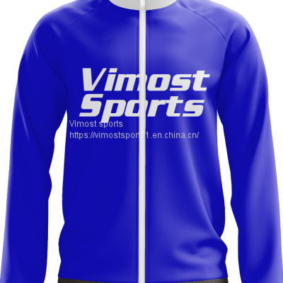 Purple Custom Sublimation Jacket with White Zipper