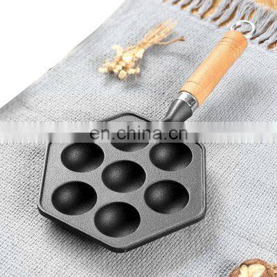 Africa Matte Antique Garden Jambalaya Rustic Mini Takoyaki Pan For Sale