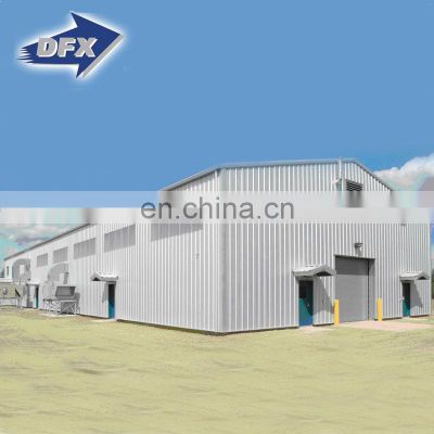 Prefab Steel Frame Metal Building Prefabricated Structure Warehouse Hangar Steel Building Car Shed Metal Shed