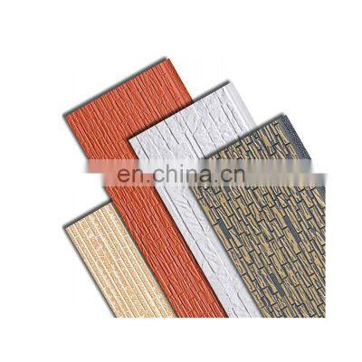 Fireproof Wall Cladding Stone Tile Insulated Polyurethane Insulation Modular Foam PU Sandwich Panels