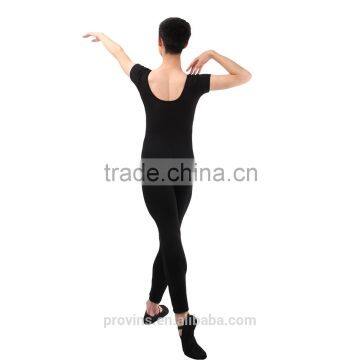 Comfortable Cotton Short Sleeve and Ancke Length Ballet Dance and Gymnastics Unitard For Men photo-4