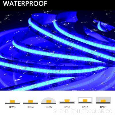 Colorful RGBW COB Led Light Strip DC24V no Dark Spots 1232leds/m High Brightness Cob Led Strips photo-5