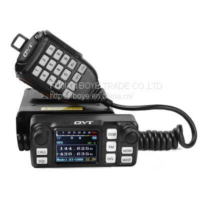 BEST QUALITY  KT-5000 Detachable Front Panel 25W Mobile Radio VHF UHF Compact Car intercom Long Range 2 Way Radio FM transceiver