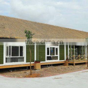 Artificial decorative reed thatch roofing