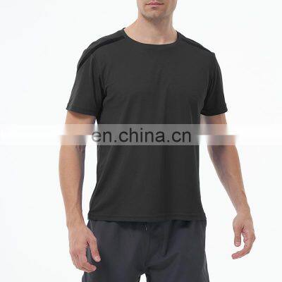 Plues Size New Style Ice Silk Quick Dry Breathable Men's Sports Gym Shirt Workout Training Fitness High Quality Short Sleeve Tee photo-4