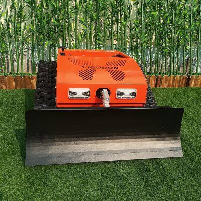 Brushless Remote Control Crawler Weed Mower (VTC550-90 With Snow Plough) photo-3