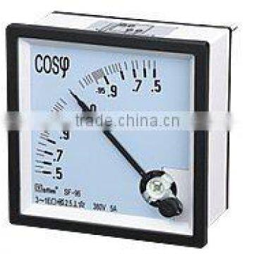 Square Type Moving Coil Power Factor Meter