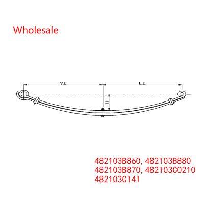 482103B860、482103B880、482103B870、482103C0210、482103C141 Rear Axle Parabolic Spring Arm of  Light Duty Vehicle Wholesale For Toyota