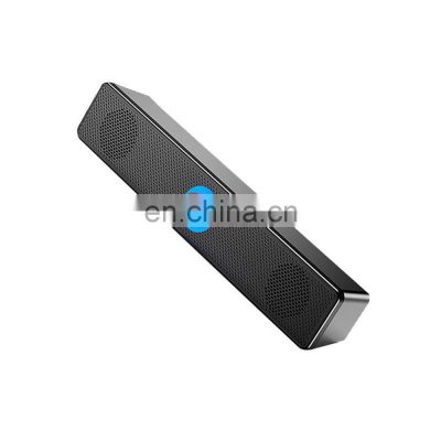 New Technology Hifi Desktop Long Strip Audio Computer Subwoofer Usb Knob Bluetooth Woofer Speaker