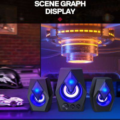 Professional Big Power S128 2.1 Computer Wired Speaker Hi-fi Audio System Multimedia Waterproof Portable Smart Speaker photo-4