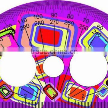 china 3D lenticular protractor plastic ruler