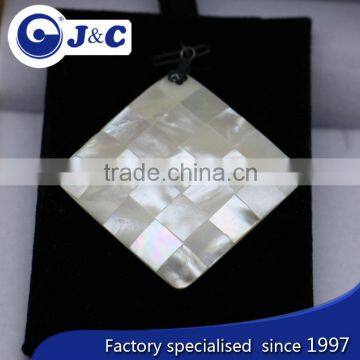 mother of pearl shell Pendant ,MOP shell square shape pendant