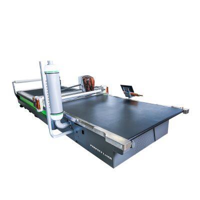 2200x3300mm Automatic CNC Multi Layers Fabric Curtain Leather Glove Quilt Clothing T Shirt Spreading Cutter Cutting Machine