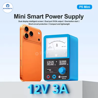 SUNSHINE P5 Mini Dual Display Power Supply With USB-C USB-A Output