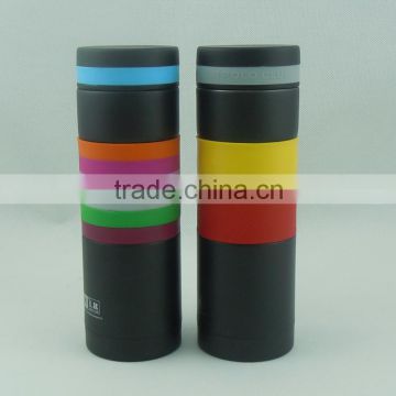 hot sale 500ml double wall stainless steal vacuum flask with silicone