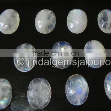 Rainbow Moonstone Rose Cut Oval 15x20 MM Cabochon Loose Gemstone