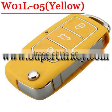 Good quality KEYDIY KD900 W01L-05 3 Button Remote Key with Yellow colour for URG200