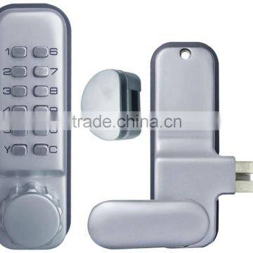 OSPON MECHANICAL KEYLESS GLASS DOOR LOCK -HEAVY DUTY -RIGHT HANDLE -STAIN NICKEL OS1119R