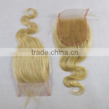 brazilian hair lace closure blonde hair piece