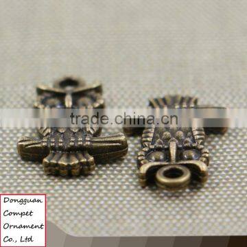 DIY Zinc Alloy Jewelry Ancient Bronze Owl Pendant photo-3