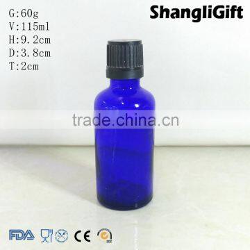 Screw Cap Glass 110mm Essential Oil Bottle With Orifice Reducer,110ml Glass Dropper Bottle