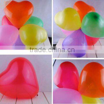 Made in China!hot selling Non-toxic colorful orange heart balloon