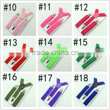 New Adjustable Boys Girls Kids Clip-on Y Back Elastic Brace Childrens Suspenders