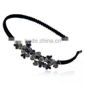 Classical Mexican Butterfly Orchid Flower Crystal Rhinestone Headband Hair Band ,Hair Clasp photo-5