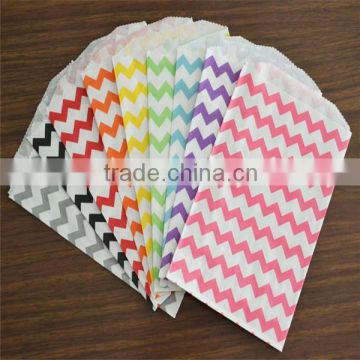 New Colored Ripple Dessert Paper Bag Wedding Party Food Bags