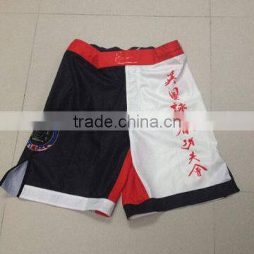 100% polyester 4 way stretch custom mma shorts wholesale