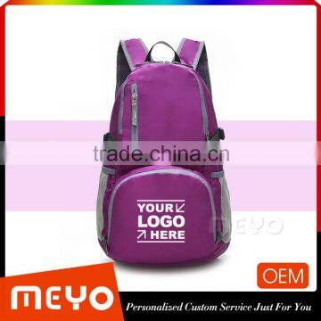 Travelling backpack 2 straps hiking lightweight bag with custom logo