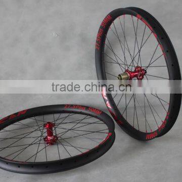 Width 50mm bike tubeless wheels MTB 27.5er clincher wheels 650B bicycle carbon bike rim snow fat bike 3.0'' tyre