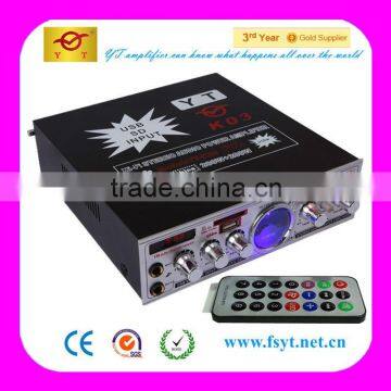 VU meter fm power amplifier YT -K03 with usb/sd/fm