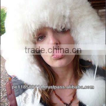 EARFLAT ALPACA FUR CHULLO HAT