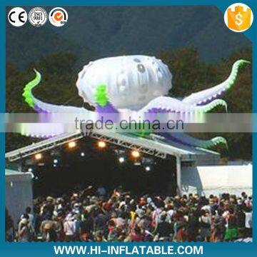 outdoor used single lights tentacles inflatable octopus for decoration