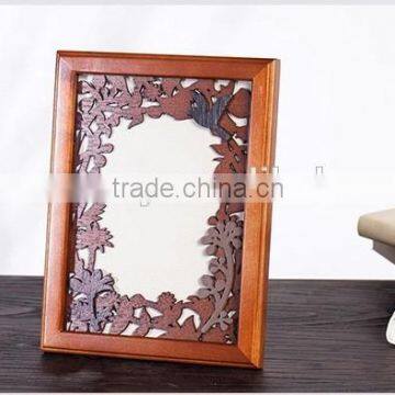 Wooden cheap small picture frames,Shabby chic home decor manufacturer,large round wall picture frames of european style