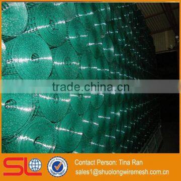 Hebei Shuolong supply 0.9mx18m 19 Gauge Garden Green PVC welded wire steel mesh for garden fence