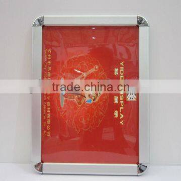 advertising snap poster frame(round corner,right corner).